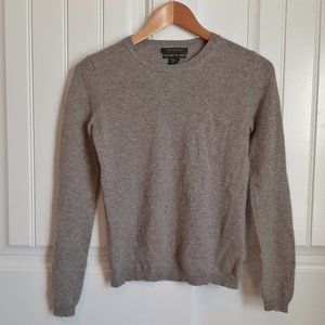 Tahari Pure Luxe 100% Cashmere Lightweight Closet Staple Capsule Sweater SZ S